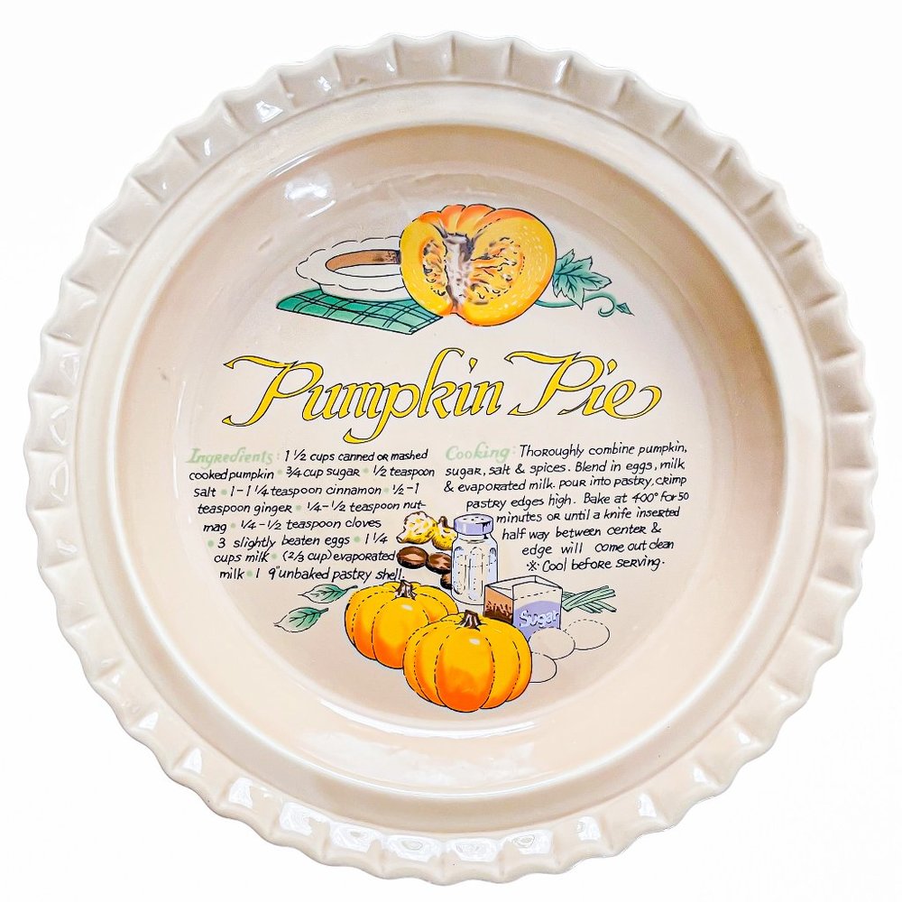Betty Crocker Pumpkin Pie Dish